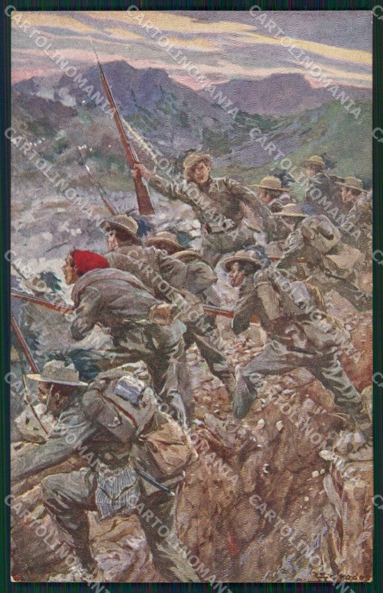 Militari Propaganda WW1 Bersaglieri Salvadori cartolina XF8449 – fronte