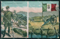 Militari Propaganda WW1 Tricolore Bandiera Artiglieria cartolina XF8474 – fronte