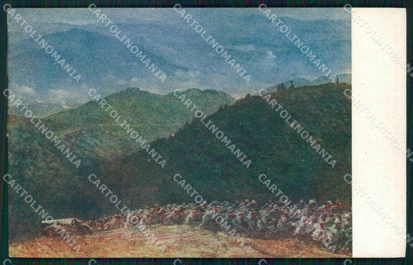 Militari WW1 WWI Traino in Montagna 1020 Sartorio cartolina XF8505 – fronte