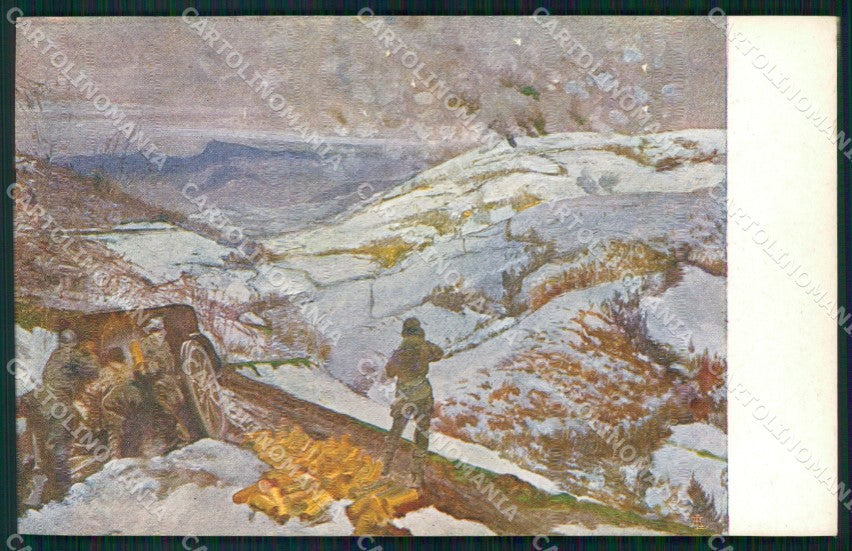 Militari WW1 WWI Col Berretta Dicembre 1917 1018 Sartorio cartolina XF8507 – fronte