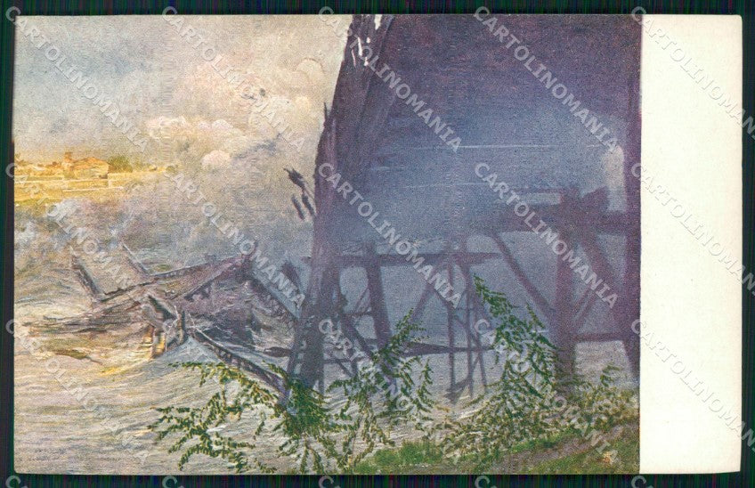 Militari WW1 WWI Latisana Salto del Ponte 1011 Sartorio cartolina XF8514 – fronte