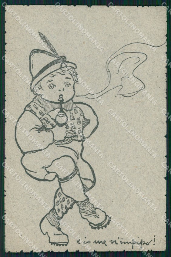 Militari Propaganda WW1 WWI Bambino 130 Attilio cartolina XF8524 – fronte