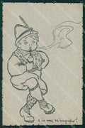 Militari Propaganda WW1 WWI Bambino 130 Attilio cartolina XF8524 – fronte