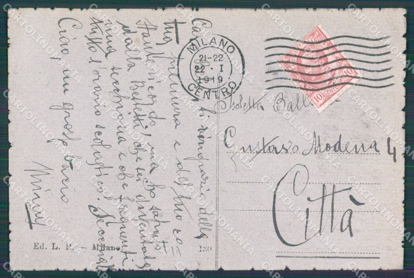 Militari Propaganda WW1 WWI Bambino 130 Attilio cartolina XF8524 – retro