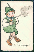 Militari Propaganda WW1 WWI Bambino Attilio cartolina XF8525 – fronte