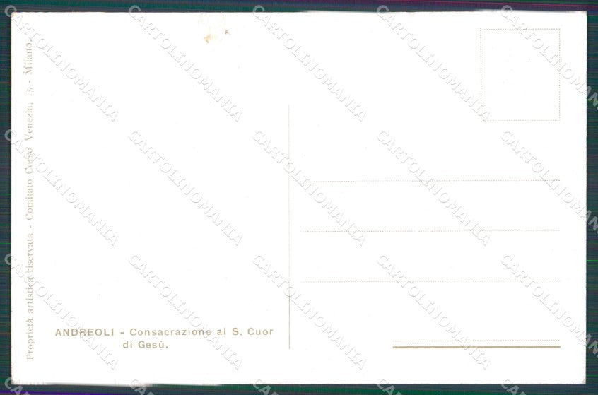 Militari WW1 WWI Andreoli ABRASA cartolina XF8528 – retro