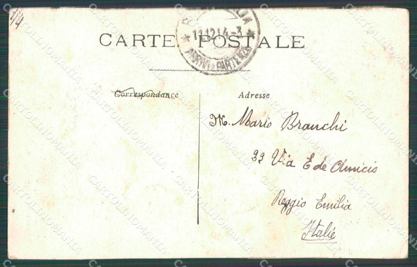 Militari WW1 Propaganda Anti German Kaiser Wilhelm II France cartolina XF8549 – retro