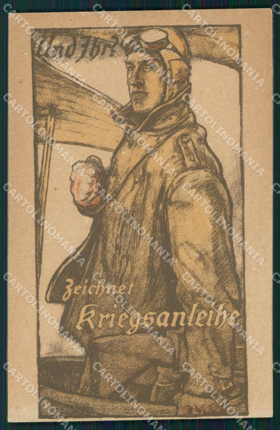 Militari Propaganda WW1 WK1 Prestito Kriegsanleihe Soldat AK cartolina XF8559 – fronte
