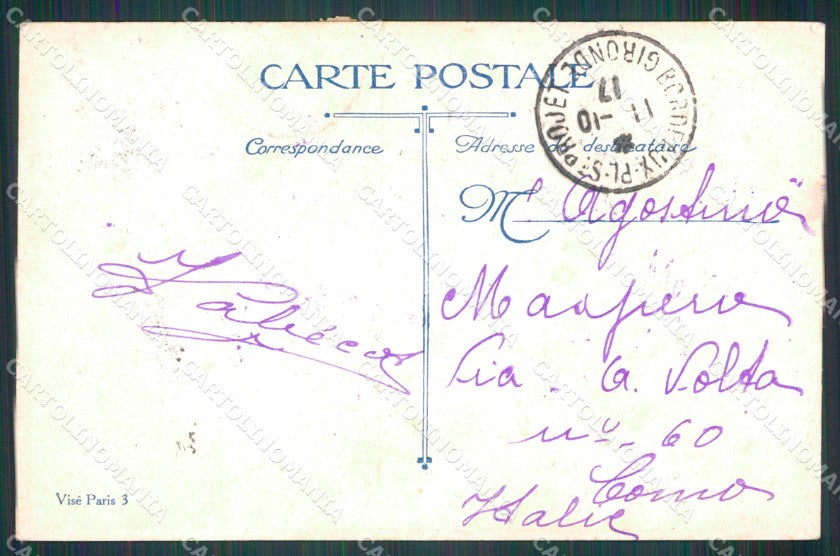 Militari French Soldiers WWI Legion Honneur La Gagne L.V.C. cartolina XF8573 – retro