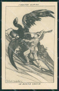 Militari WW1 Propaganda Anti Austriaca Alpini Scarpelli cartolina XF8583 – fronte