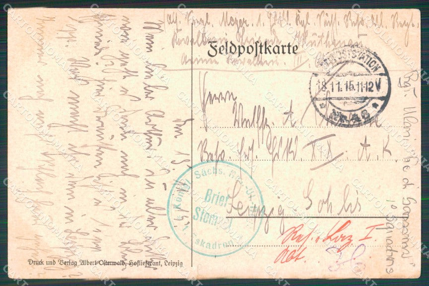 Militari Propaganda WW1 WK1 AK Kaiser Wilhelm II STRAPPINO cartolina XF8604 – retro