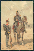 Militari Belgio Belgian Army Military Art by Louis Geens 4 cartolina XF8618 – fronte