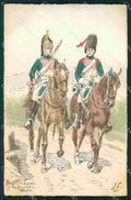 Militari Belgio Belgique Uniformi Cavallo Horse serie 1002 DV cartolina XF8627 – fronte