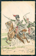 Militari Belgio Belgique Uniformi Cavallo Horse serie 1002 DV cartolina XF8629 – fronte