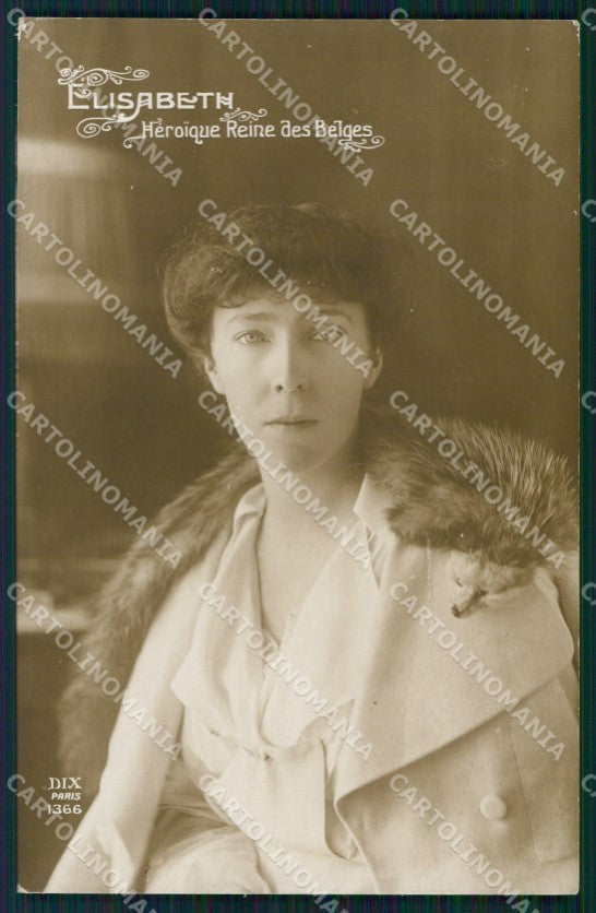 Reali Royalty Belgique Belgio Elisabeth RPPC cartolina XF8638 – fronte