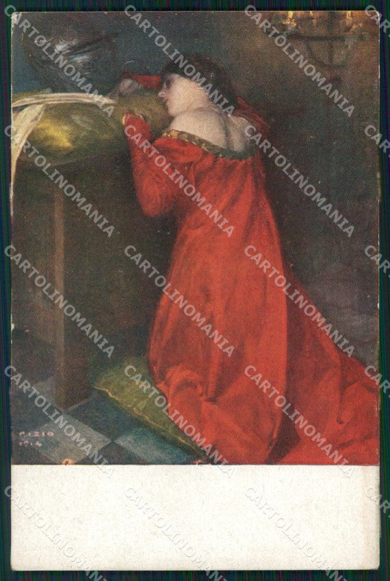Militari Propaganda WW1 Reliquie d'Amore Pizio 1914 cartolina XF8650 – fronte