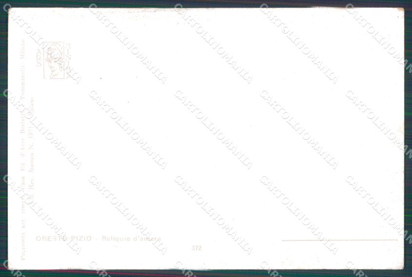 Militari Propaganda WW1 Reliquie d'Amore Pizio 1914 cartolina XF8650 – retro