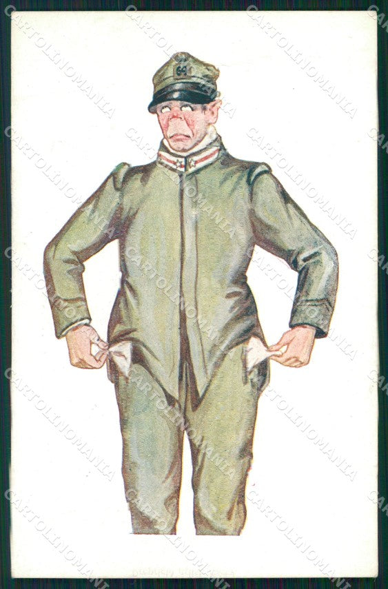 Militari Umoristica Soldato serie 2 28 cartolina XF8658 – fronte