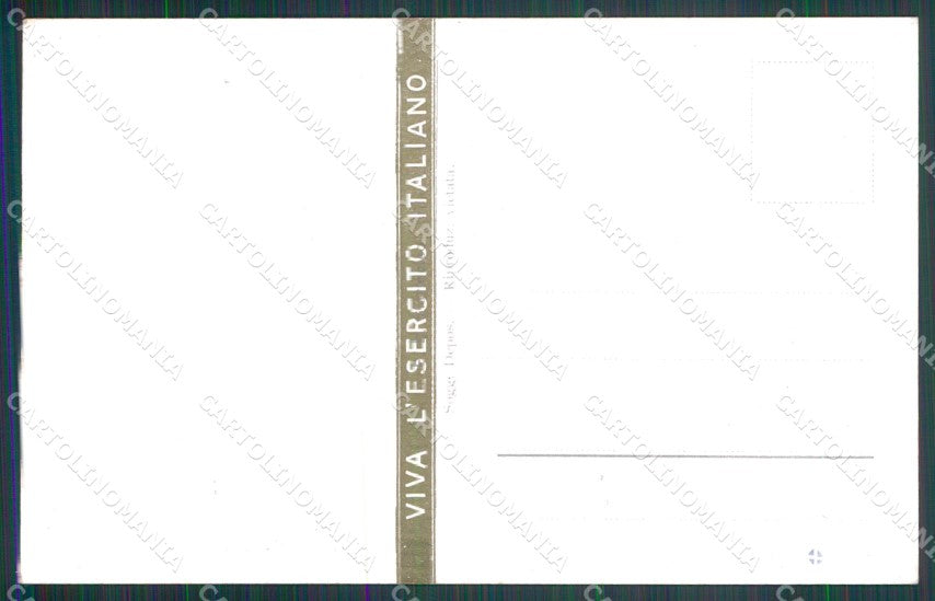 Militari Propaganda WW1 WWI Viva L'Esercito Italiano Franciosi cartolina XF8668 – retro