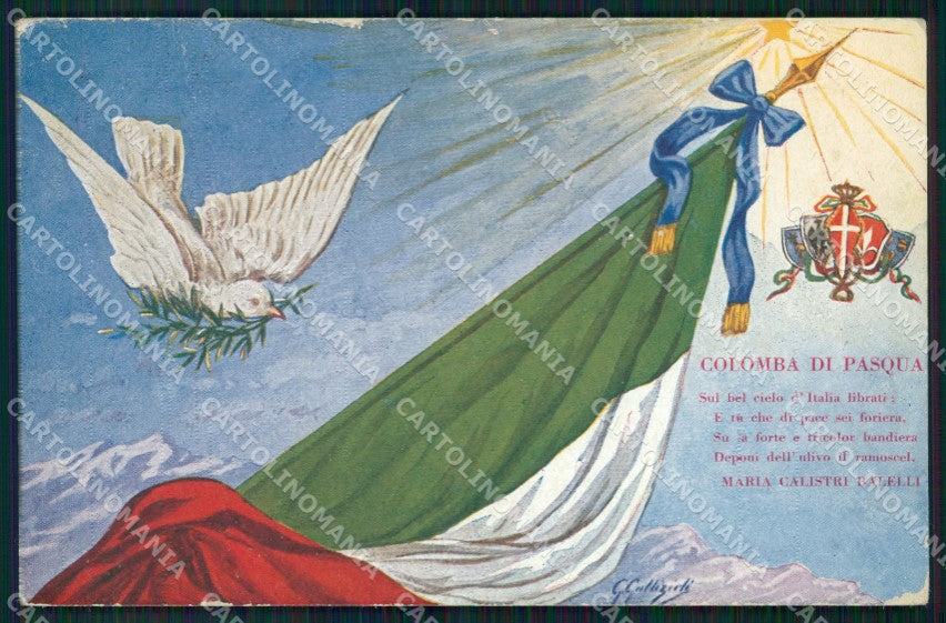 Militari Propaganda WW1 Trento Trieste Irredentismo PIEGHINE cartolina XF8672 – fronte