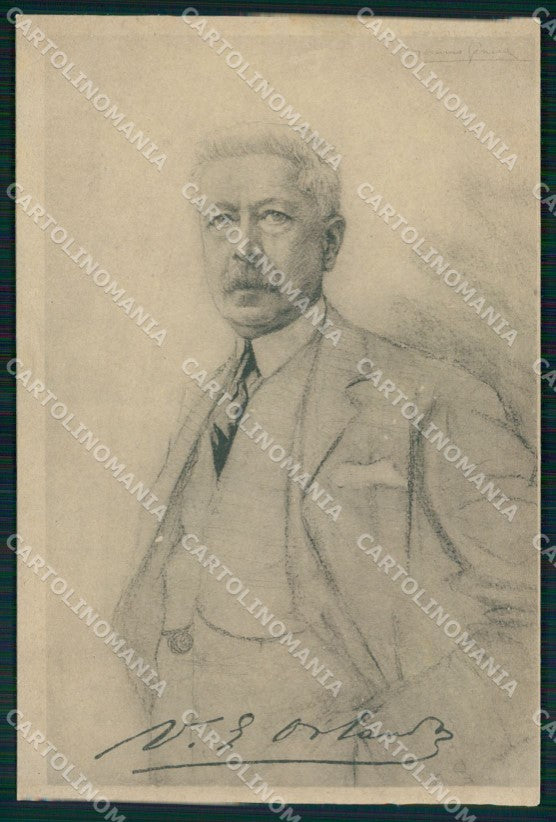 Militari Propaganda WW1 WWI Ministro Guerra Orlando cartolina XF8675 – fronte
