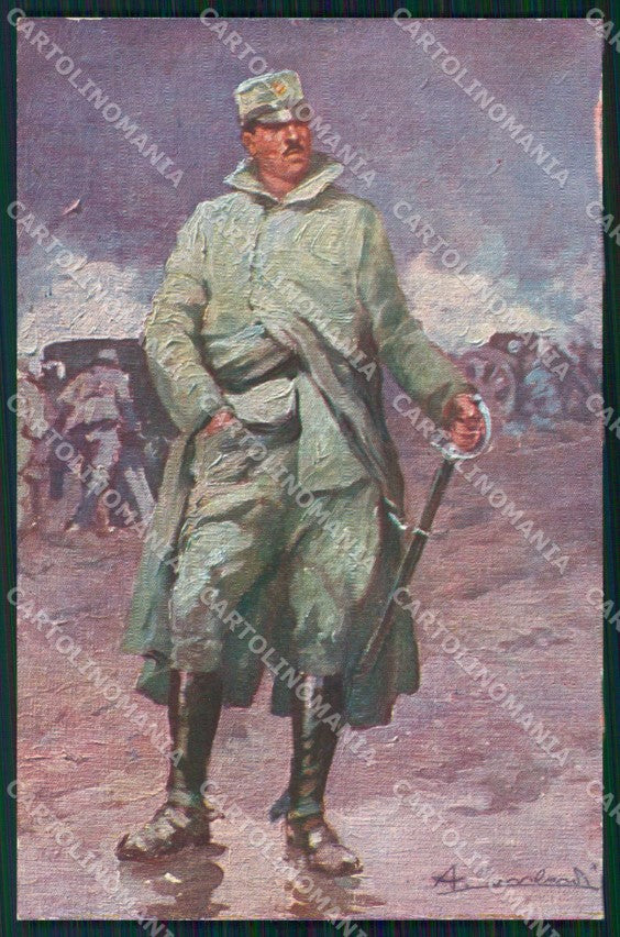 Militari Artiglieria Lombardi Uniformi cartolina postcard XF8684 – fronte