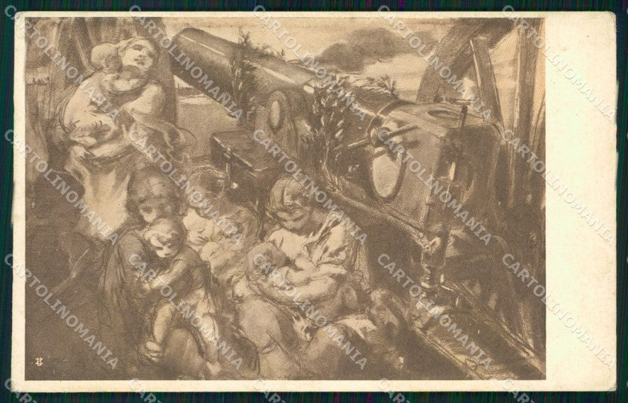 WW1 WWI Propaganda Artiglieria Mentessi cartolina postcard XF8690 – fronte