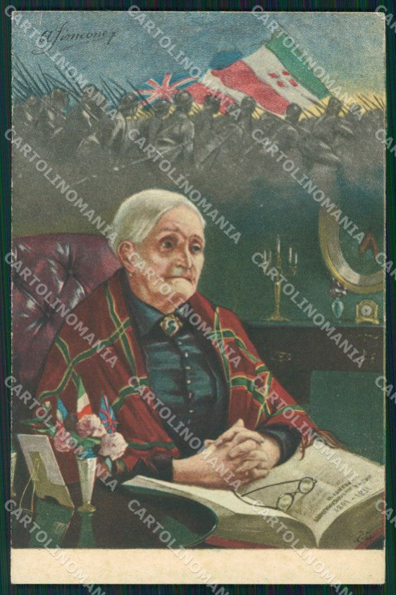 WW1 WWI Propaganda Fanteria Tricolore Simeoni cartolina postcard XF8697 – fronte