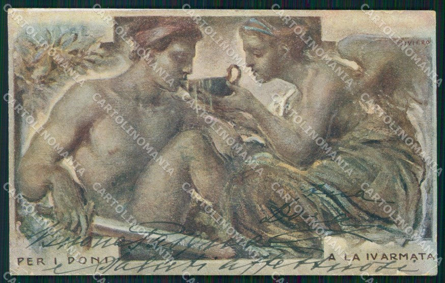 WW1 WWI Propaganda IV Armata Siviero cartolina postcard XF8700 – fronte