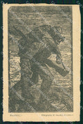 WW1 WWI Propaganda Militari Xilografia Orazio Grossoni cartolina postcard XF8704 – fronte
