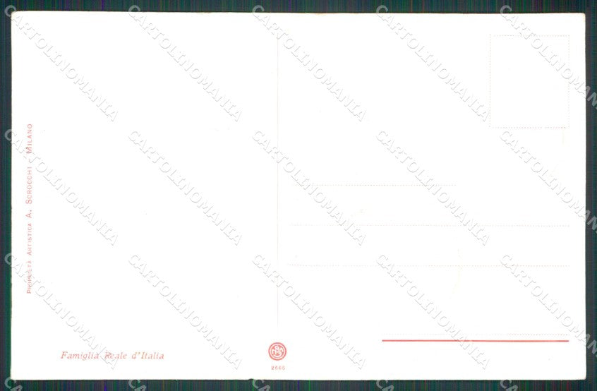 Royalty Famiglia Reale Savoia Guerzoni Fert cartolina postcard XF8728 – retro