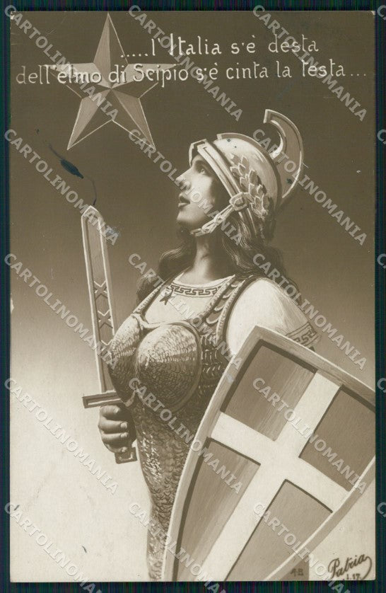 WW1 WWI Propaganda Bertiglia Italia RPPC cartolina postcard XF8732 – fronte