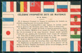 WW1 WWI Propaganda Flags Prophetie dite de Mayence cartolina postcard XF8736 – fronte