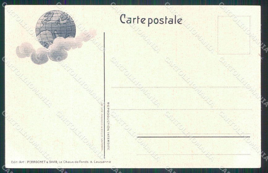 WW1 WWI Propaganda Flags Prophetie dite de Mayence cartolina postcard XF8736 – retro
