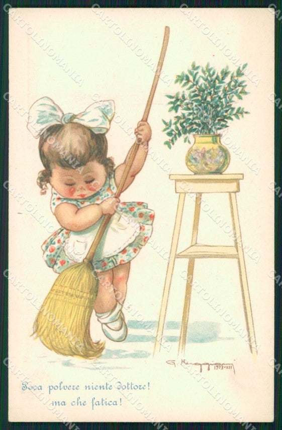Artist Signed Muggiani Croce Rossa Red Cross Children cartolina postcard XF8738 – fronte