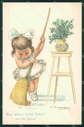 Artist Signed Muggiani Croce Rossa Red Cross Children cartolina postcard XF8738 – fronte