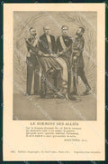 WW1 WWI Propaganda Alleati Russia Czar Royalty cartolina postcard XF8745 – fronte