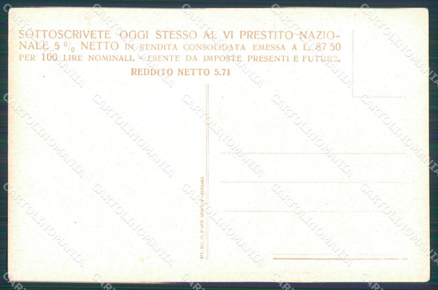 WW1 WWI Propaganda Prestito Grondona Cavalli Horses cartolina postcard XF8746 – retro