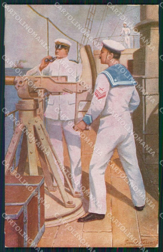 WW1 WWI Propaganda Marina Militare Saylor cartolina postcard XF8758 – fronte