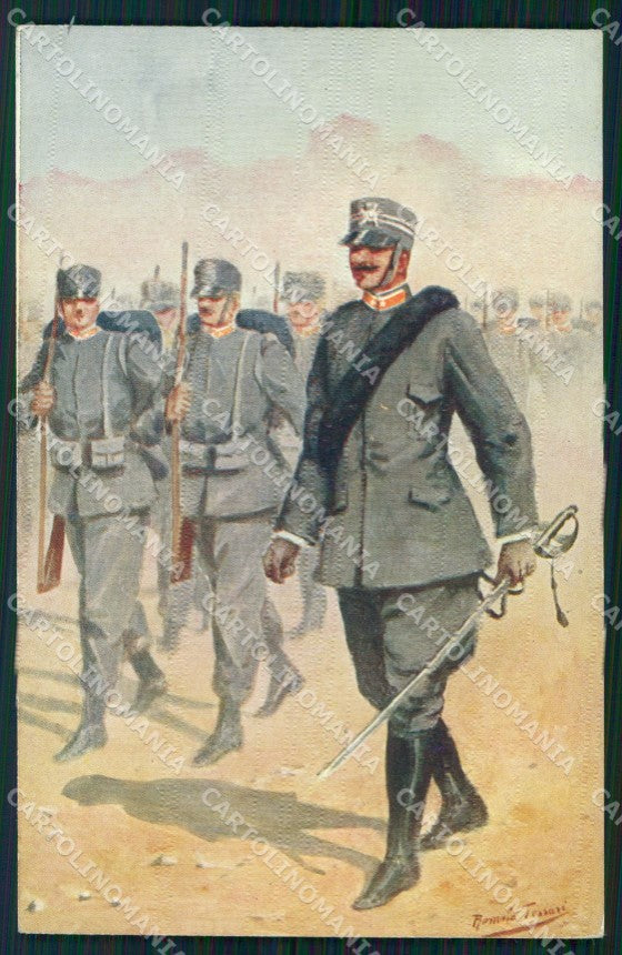WW1 WWI Propaganda Militari Fanteria cartolina postcard XF8760 – fronte