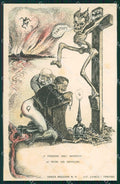 WW1 Propaganda A Martini Skeleton Kaiser La Danza Macabra serie I n. 4 cp XF8785 – fronte