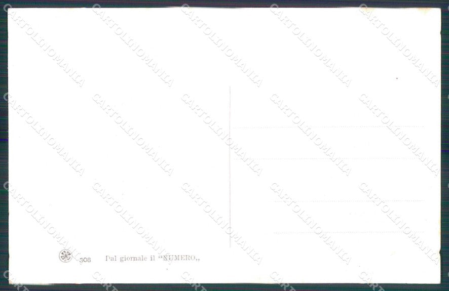 WWI WW1 Italian Propaganda Anti Kaiser Paris Chantecler Nasica ABRADED cp XF8877 – retro