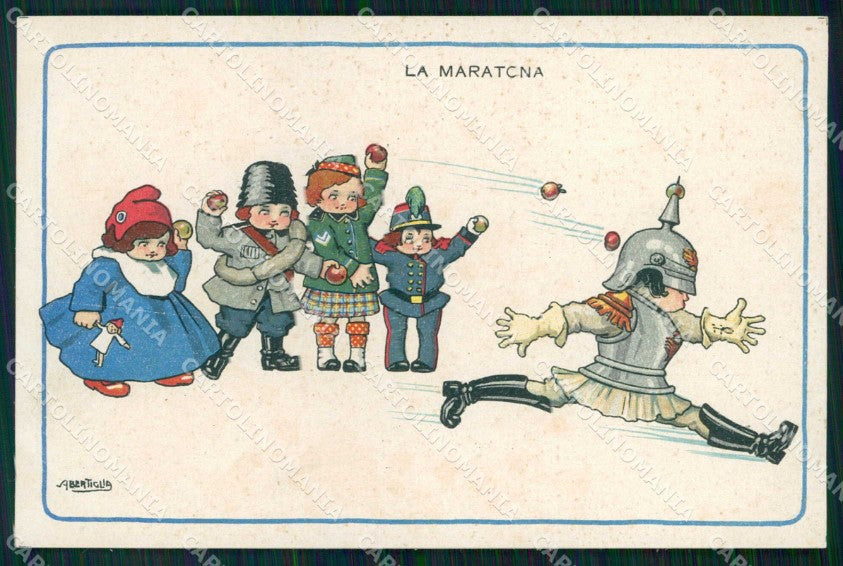 WWI WW1 Italian Propaganda Anti Kaiser Bertiglia cartolina XF8945 – fronte
