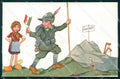 WWI WW1 Propaganda Trento Alpini Golia cartolina XF8974 – fronte