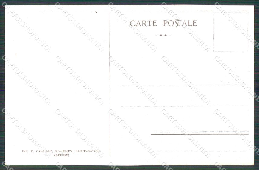 WWI WW1 French Propaganda Anti Kaiser Wilhelm II Deleysin cartolina XF9042 – retro