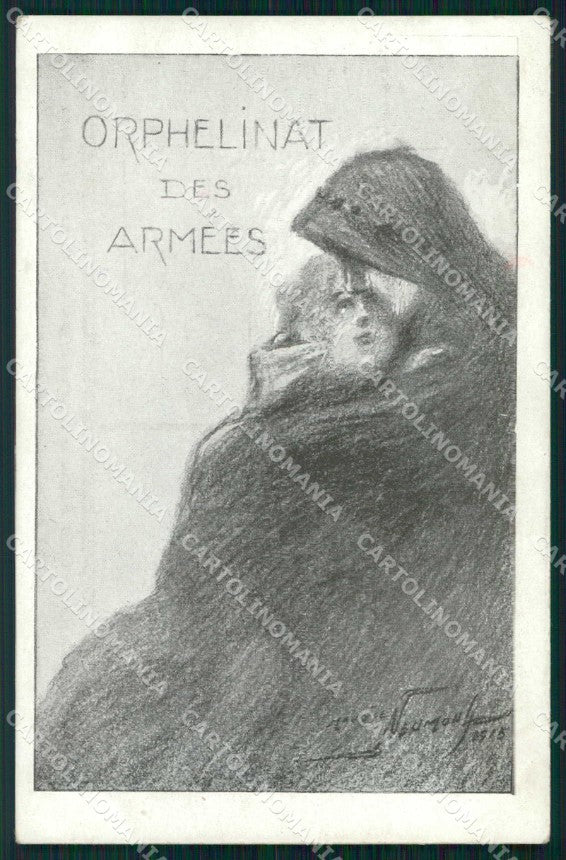 WWI WW1 French Propaganda Maurice Neumont cartolina XF9043 – fronte