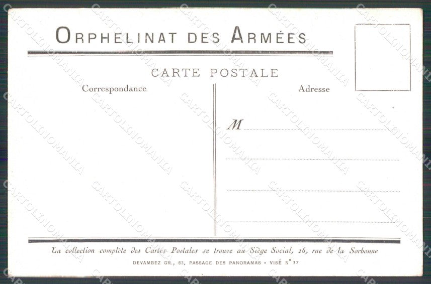 WWI WW1 French Propaganda Maurice Neumont cartolina XF9043 – retro