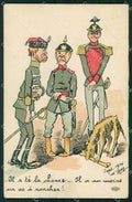 WWI WW1 French Propaganda Patriotic War Humor cartolina XF9045 – fronte
