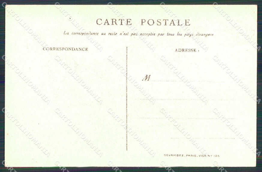 WWI WW1 French Propaganda Alsace Willette cartolina XF9057 – retro
