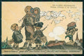 WWI WW1 French Propaganda Alsace Lorraine Lapina Marechaux cartolina XF9063 – fronte